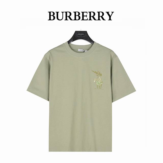 Burberry 25Ss Warhorse Logo Colorblock Foam Print Short Sleeve T-shirt Color-dye