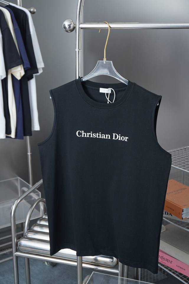D*Or Dijia 25Ss early spring new classic letter logo printed vest light luxury w