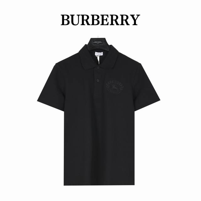 Burberry 25Ss new embroidered wheat ears and horses short-sleeved Polo shirt Ori