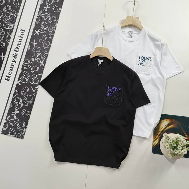 Size Xs-LHot-selling recommendation Loewe short-sleeved T-shirt classic chest po