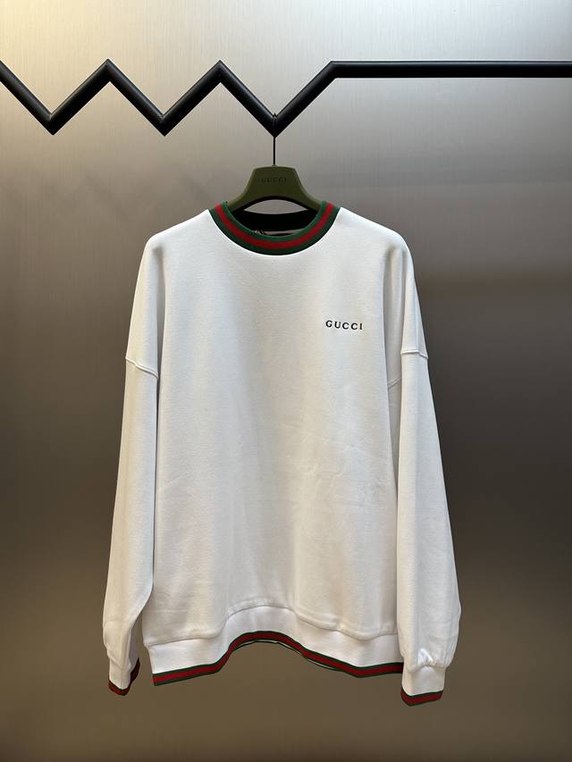 Gucci Ribbon Embroidered Sweatshirt Customized cloud soft pearl linen cotton mat