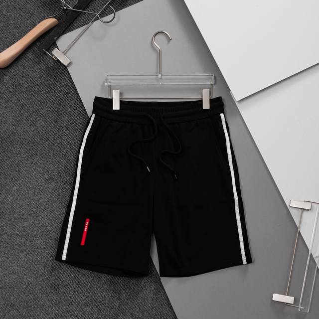2025 Spring and Summer New Prad* Prad* Classic small red stripe logo stitching c