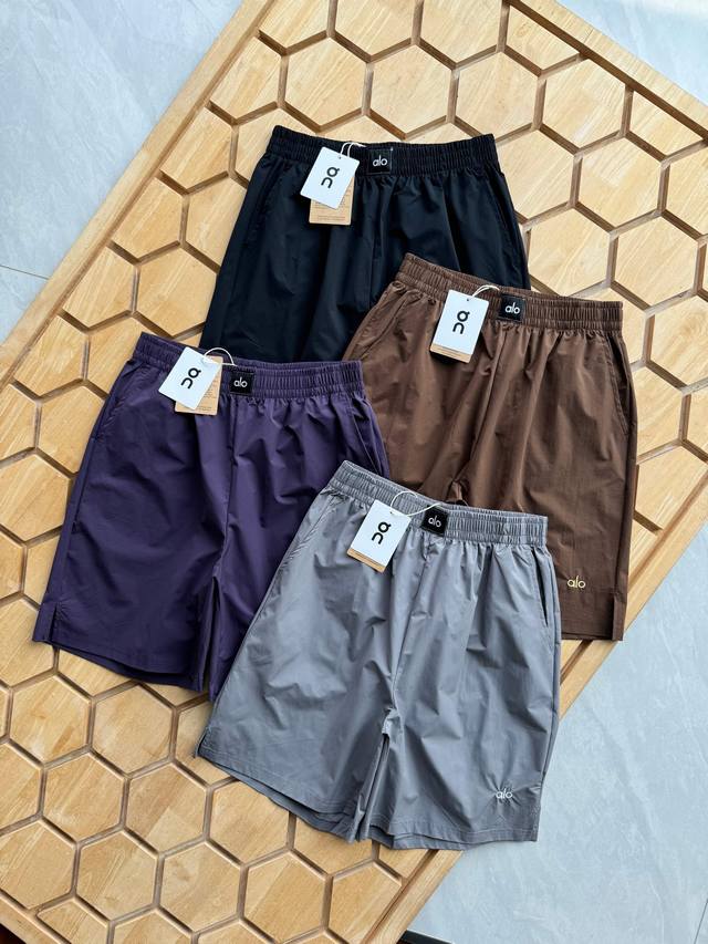 2025 Spring and Summer New Alo Accolade Short Casual Embroidery Shorts Unique em