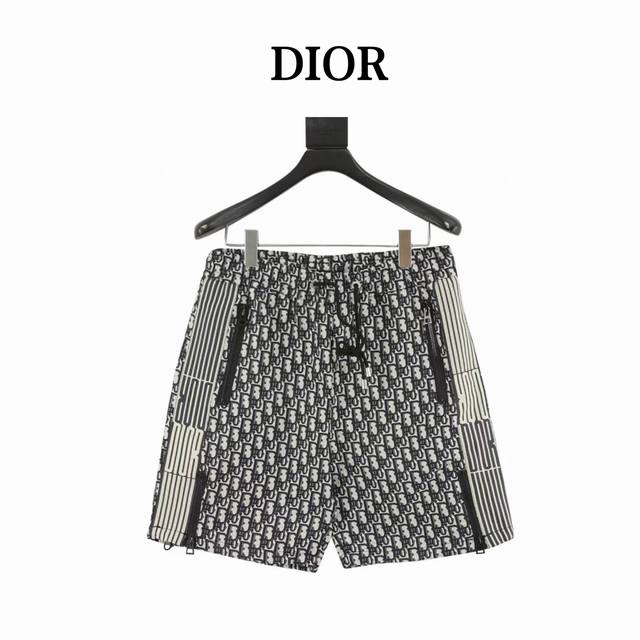 Dior Dior striped ribbon old flower shorts The original version was purchased an