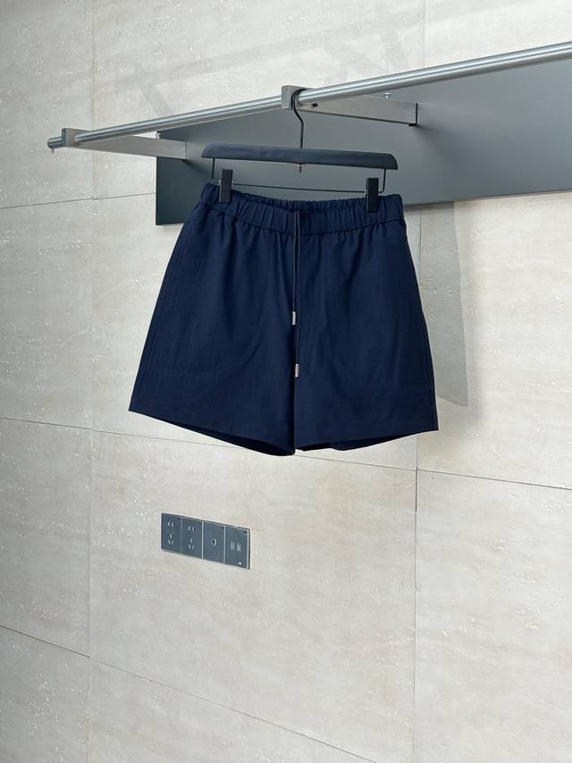 Moncler* Moncler 25Ss new bubble wrinkle logo shorts are made of cotton blended