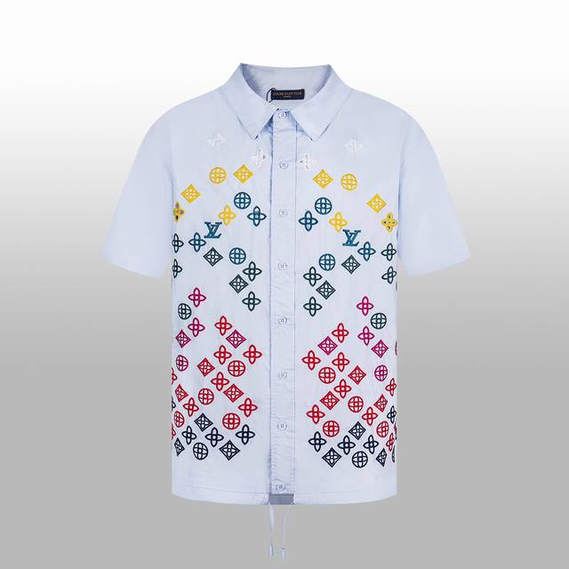 High version 1V New style shirt for early spring. Old flower burning flower hol