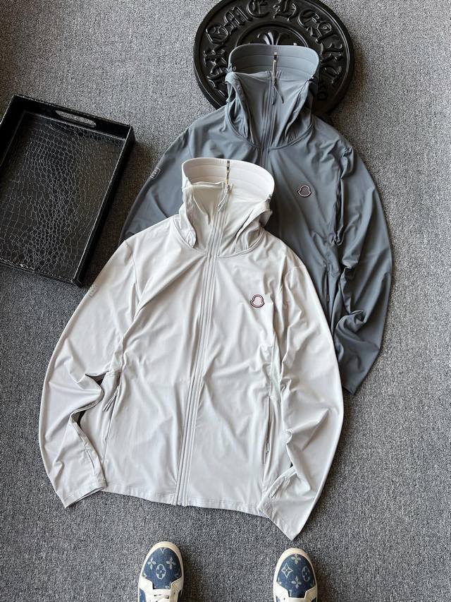 Top-grade cool sunscreen! Popular item! Moncler skin suit with detachable hoode
