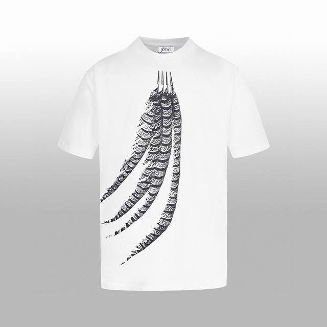 high version Loew* new spring and summer short-sleeved T-shirt European digital