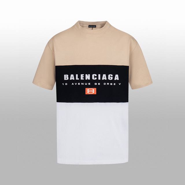 High version Balenciag* New spring and summer short-sleeved T-shirt European di