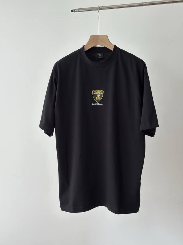 2025 Paris X Daniel Lamborghini short-sleeved handsome to take off gold-stamped