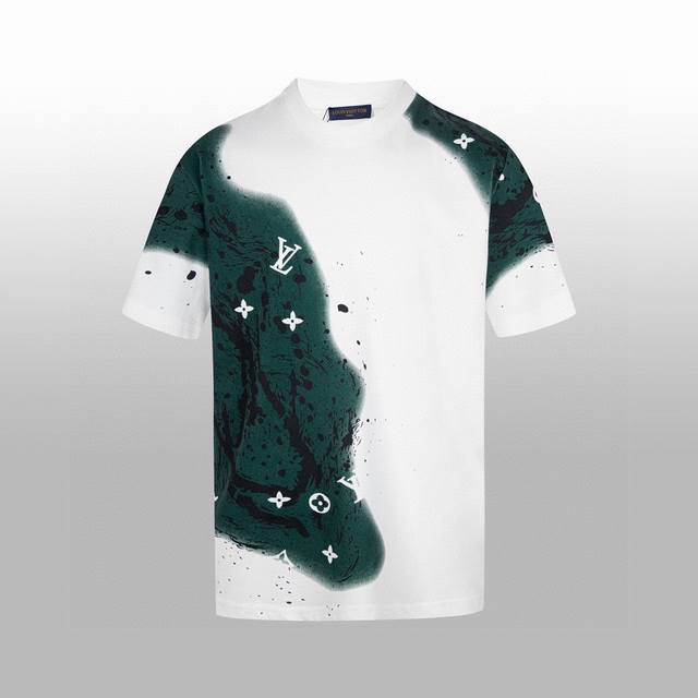 High version 1V Spring and Summer new T-shirt 3D stereoscopic printing imported
