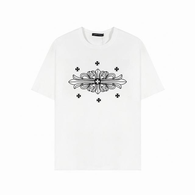Chrome Hearts Cross Personalized Short Sleeve T-shirt, simple design looks very