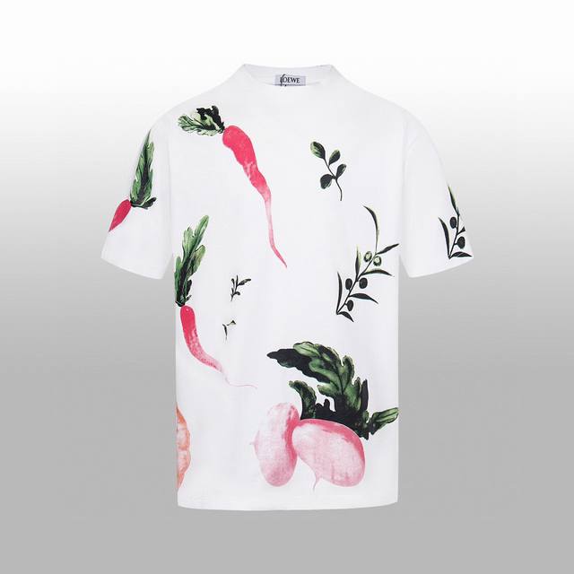 high version Loew* new spring and summer short-sleeved T-shirt European digital