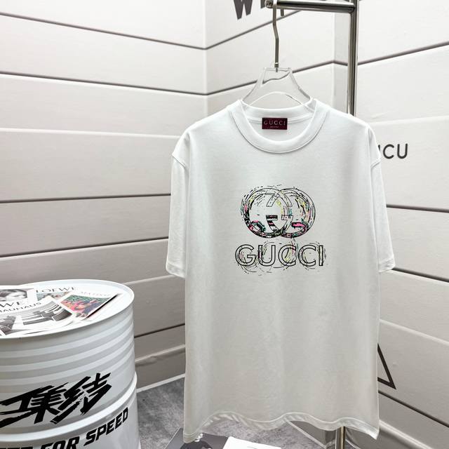 Gucci 2025Ss spring and summer new products Original fabric official short-sleev