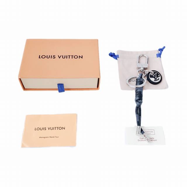 All-in-one online source, Lv braided rope keychain! Original factory, individua