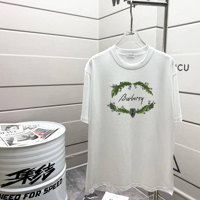 Bur Burberry 2025 spring and summer new fashion brand new printed round neck sho