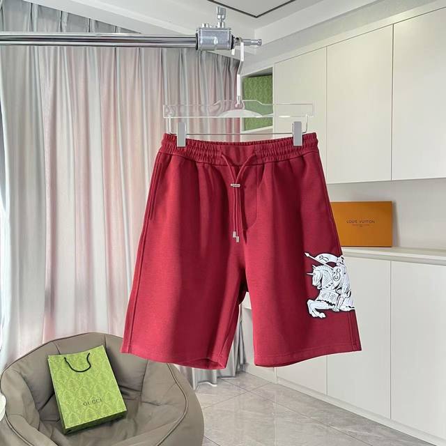 Bur Burberry 2025 summer new shorts personalized letter logo embroidery custom f