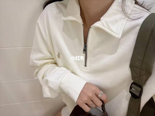 Top quality Style number: 8091# Ralph Lauren classic pony embroidery half zippe