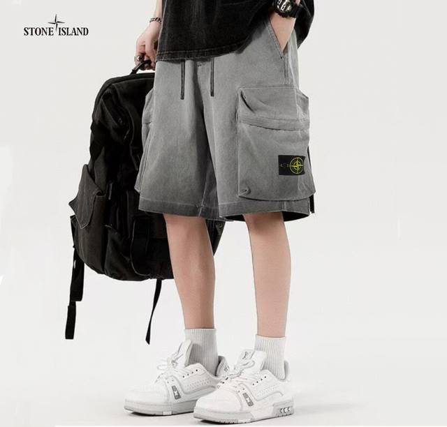 New Arrivals! ! ! ! ! Stone Island Summer Ice Silk Thin High Street Loose Three-