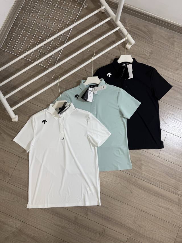ؼDetails of the new Descente quick-drying Polo shirt Descente spring and summer