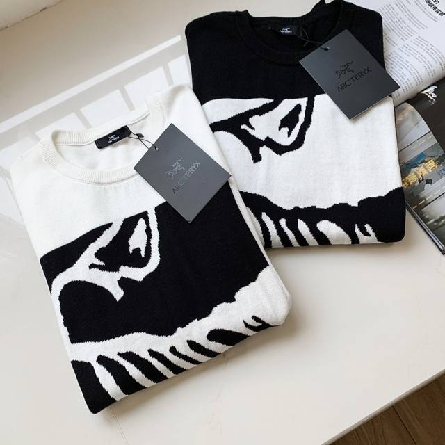 Arc'teryx Arc'teryx 25 Summer hit bone bird woven spray-painted large logo knitt