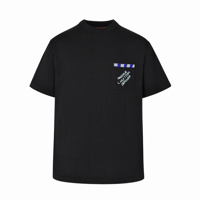 Official website 1:1 original quality 1V 24Ss pocket beaded woolen short sleeves