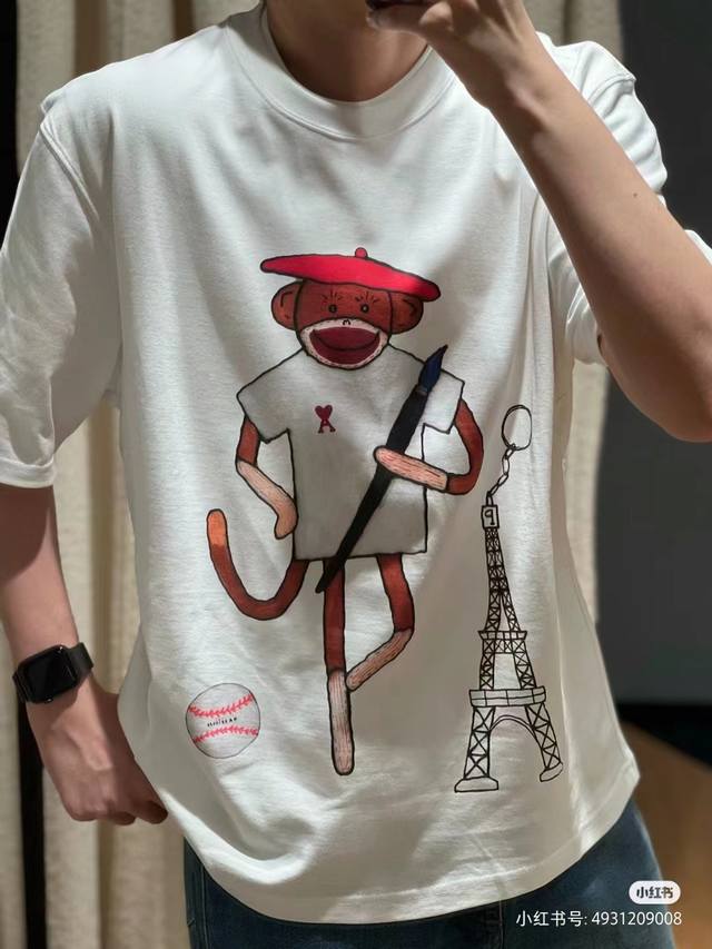 Top quality Style number: 3119# Ami Ami X Novo limited edition love monkey patte