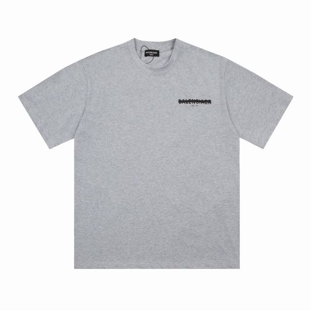 Balenciaga Ss blocked letter short-sleeved T-shirt Fabric: 240g double yarn high