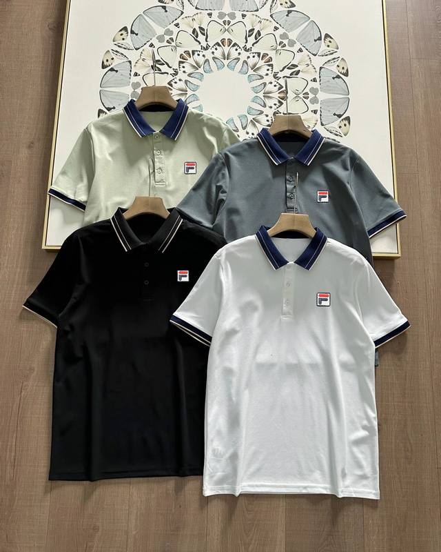 Fila Fila Men's Classic Casual Straight Shoulder Short Sleeve T-shirt Multicolor