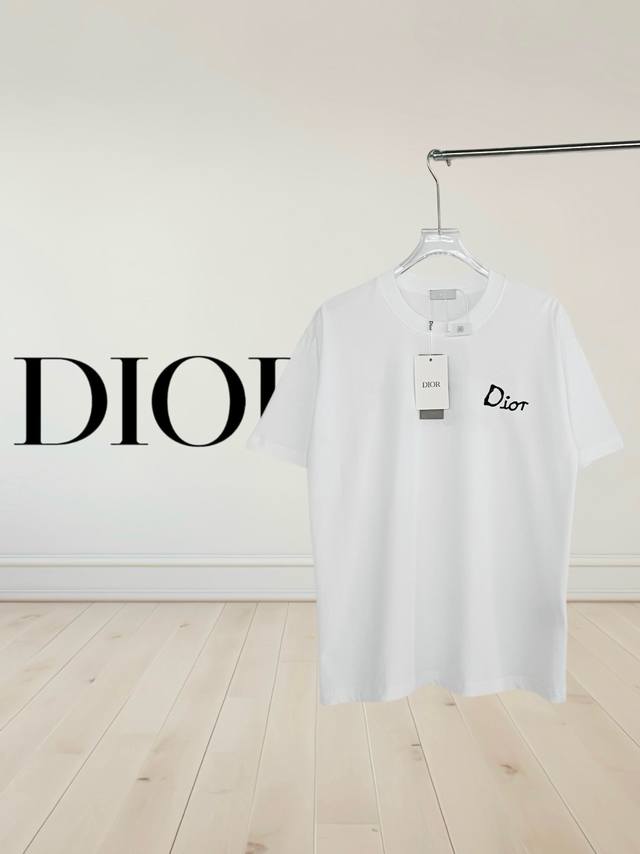 High version] Dior* Dior Ss25 new version short-sleeved men and women are the sa