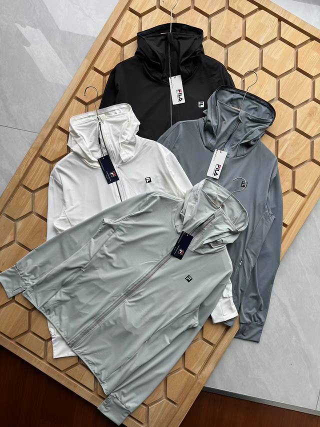 New arrival Fila summer couple hooded sun protection skin clothing! You absolut