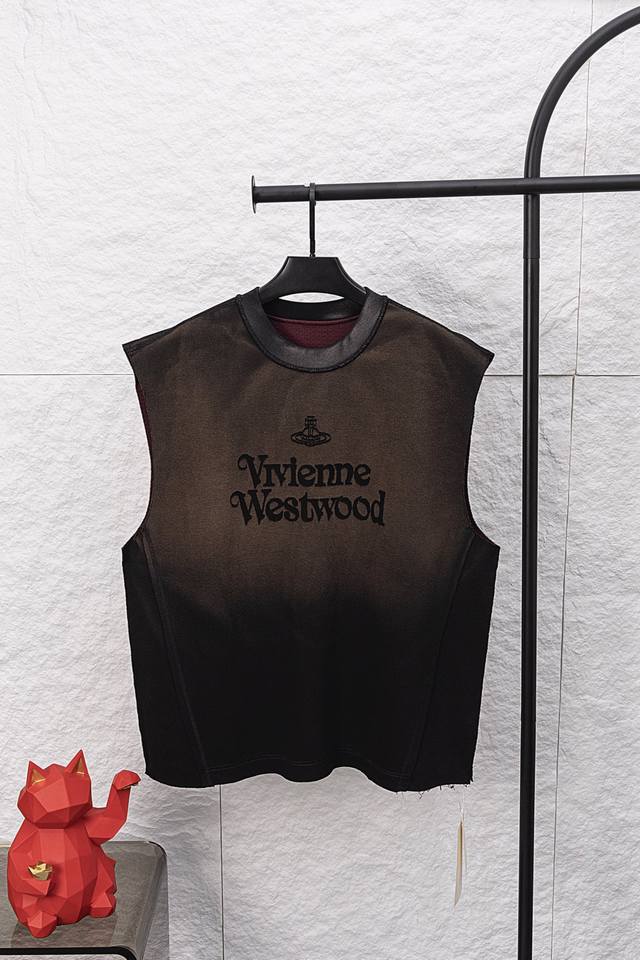 Style No. F052 Empress Dowager's new sleeveless round neck T-shirt 320g composi