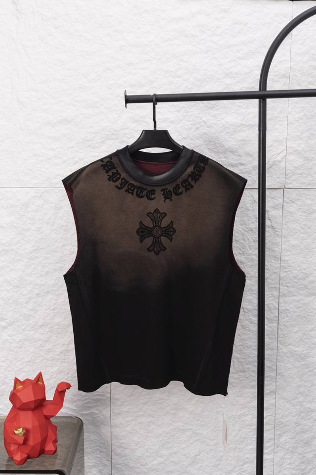 Style No. F051 Chrome Hearts new sleeveless round neck T-shirt 320g composite f
