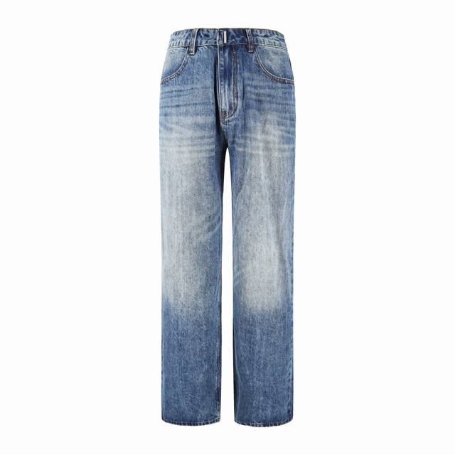 Exclusive supply Gvc washed straight jeans Customized elegant texture rough twi