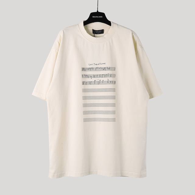 Brand: Aeniaa BalenciagaName; Note T-shirtFabric: Double yarn 32s 240g - Counter