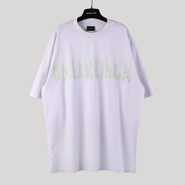Brand: Aeniaa BalenciagaName; Tape T-shirtFabric: Double yarn 32s 240g - Counter
