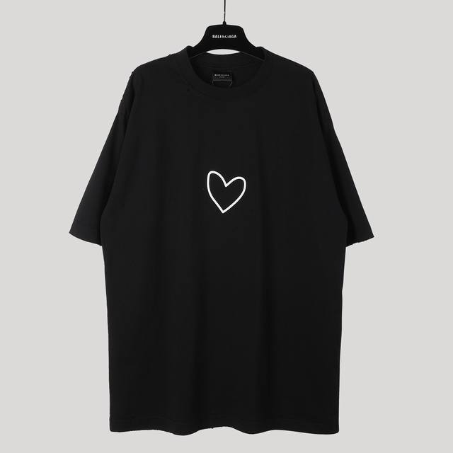 Brand: Aeniaa BalenciagaName: Love T-shirtFabric: Double yarn 32s 240g - Counter