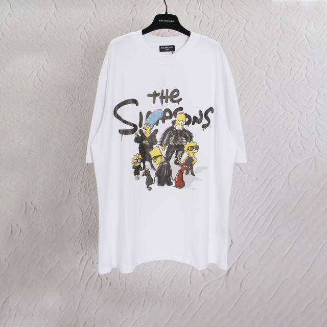 Aenia Parisian short sleeves Name: The Simpsons cracked T-shirt #The highest ver