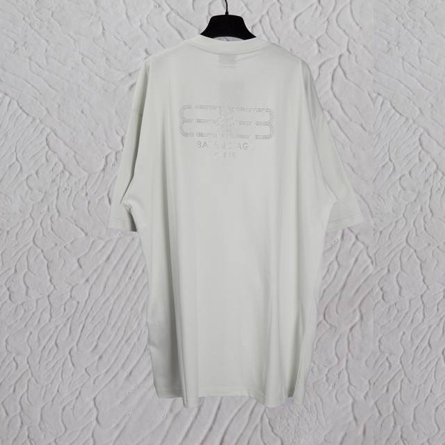 Aeniaa Parisian home Bb hot diamond short-sleeved T-shirt Fabric: double yarn 32