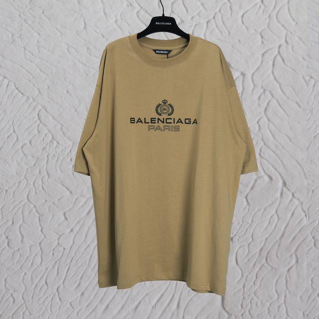 Aenia Parisian home small crown short-sleeved T-shirt Fabric: double yarn 32s 24