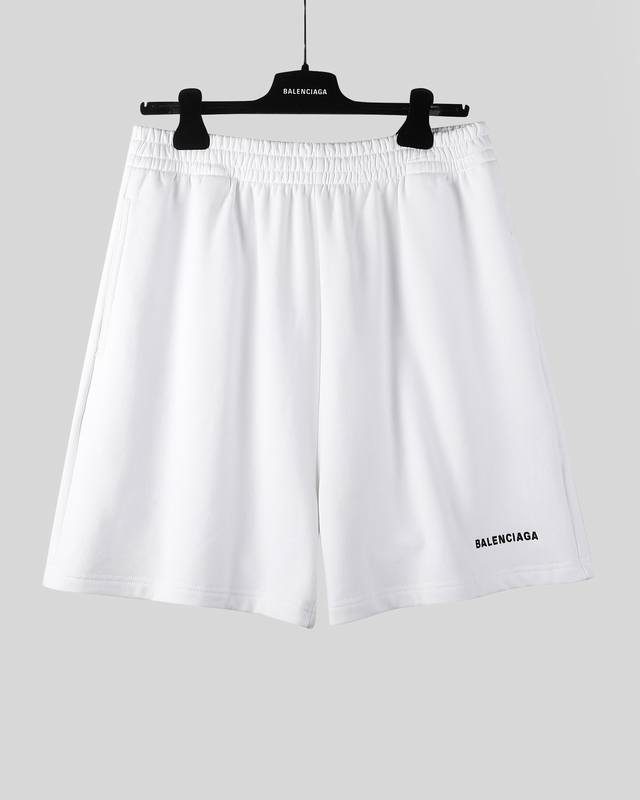 Balenciaga 25Ss classic embroidered shorts The highest version on the market Ori