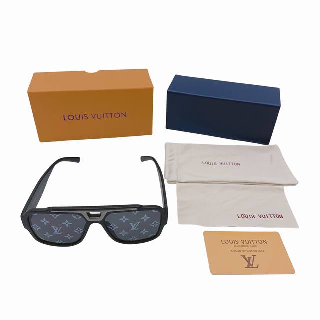 Louis Vuitton Attitude Metal Black Frog Mirror - Aviator Sunglasses Black Sungla