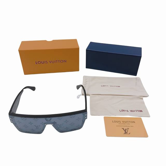 Louisvuitton Waimea L square sunglasses with thick temples for men and women, co
