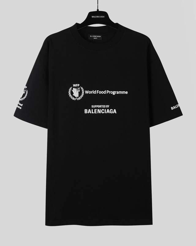 Balenciaga Ss25 The highest version on the market World Food Program short sleev