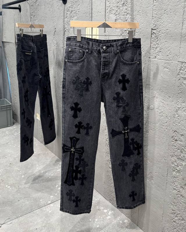 Come Hearts X SexrecordsحCh Chrome Hearts Metal Leather Cross Stir-fried Snowfla