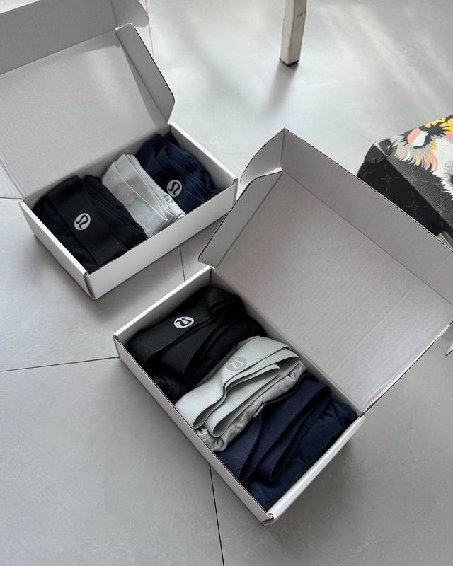 LuluLulu pure cotton men's boxer briefs original gift box 3 packs pure cotton fo