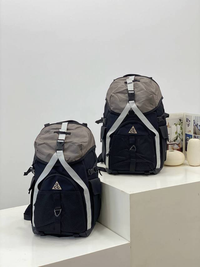 Nike outdoor storage backpack autumn splicing personalized schoolbag official N