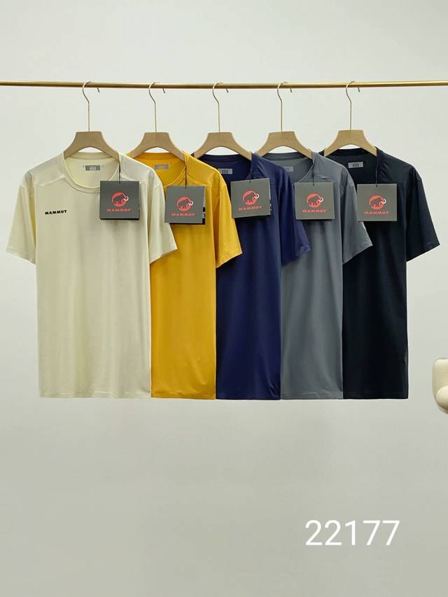 Mammut High-end solid color men's business casual short-sleeved T-shirt from Mam