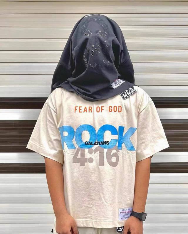 Rrr123 Fog Fear Of God three-party joint American letter printing heavyweight hi