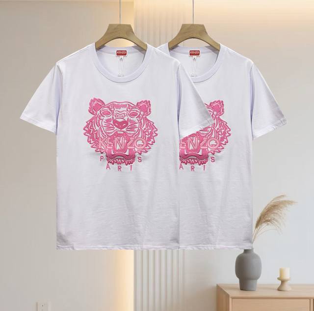 High quality New Takata Ken tiger head couple style letter tiger head short-slee